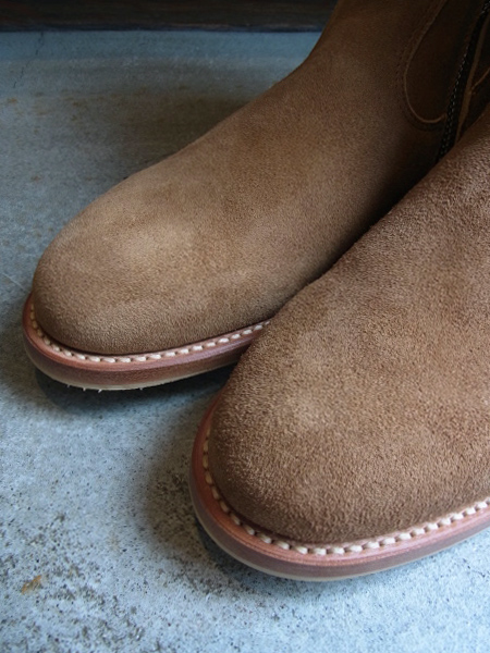 UNUSED（アンユーズド） サイドジップブーツ ブラウンスウェード - margin