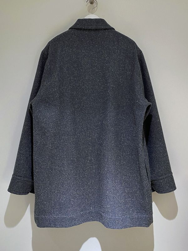 JIL SANDER（ジルサンダー） ジップアップ ウールハーフコート ブルー