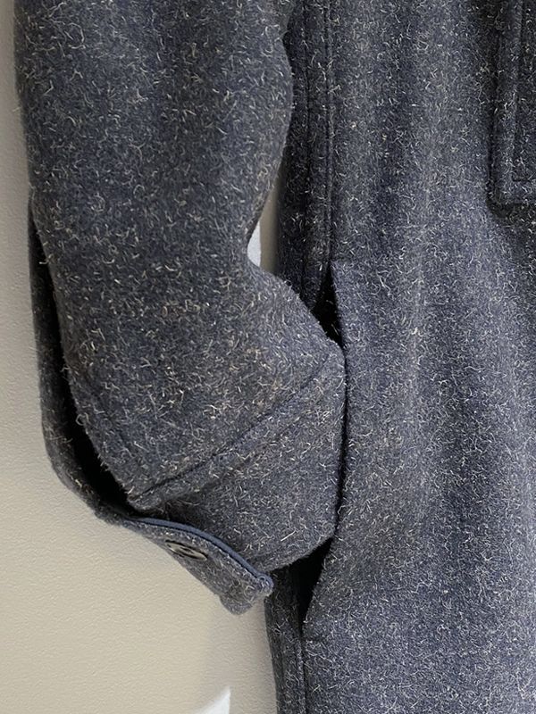 JIL SANDER（ジルサンダー） ジップアップ ウールハーフコート ブルー