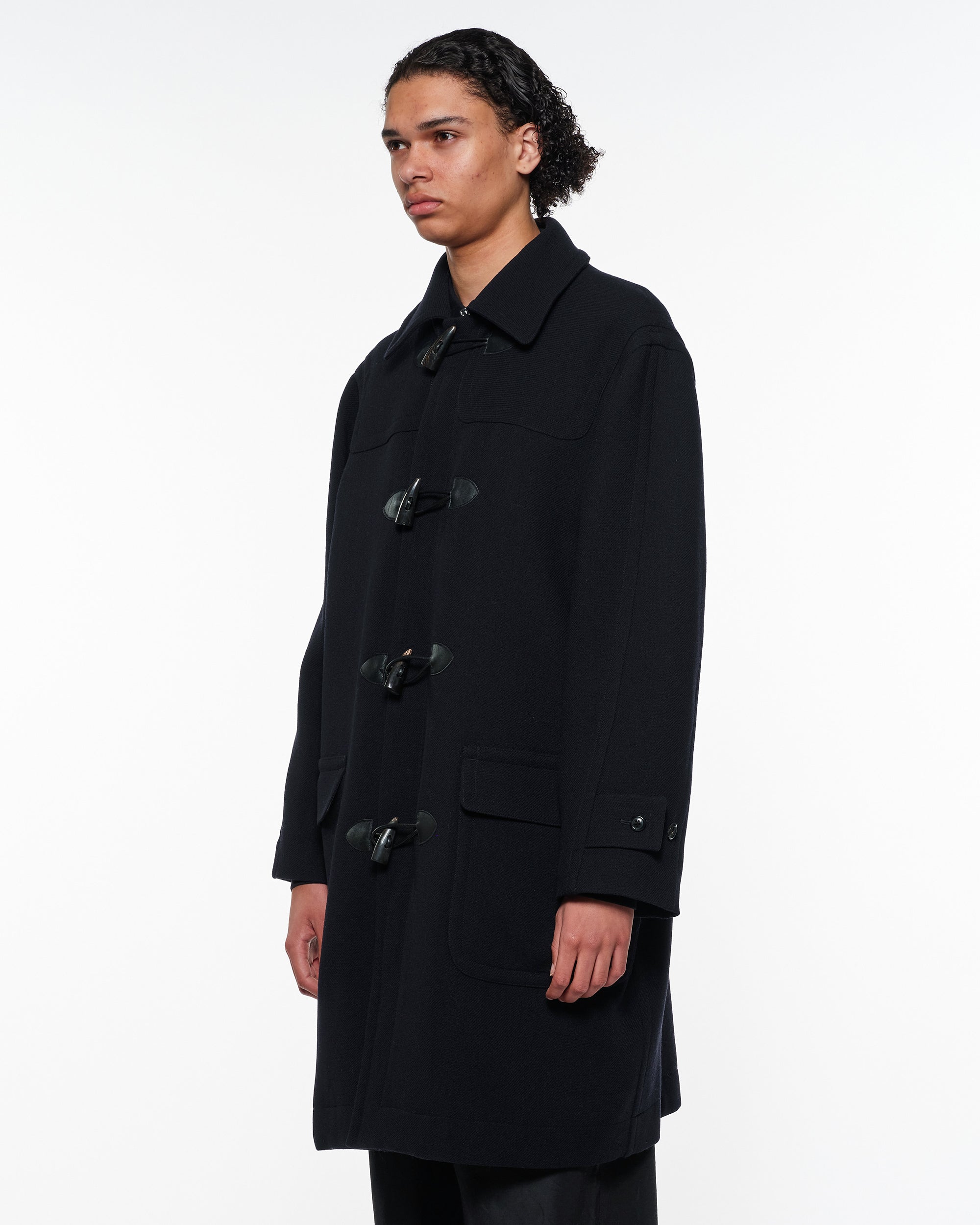 ウールヴィンテージダブルクロス / ダッフルコート, Dark Navy – MARKAWARE