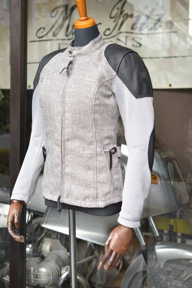 アウトレット】メッシュスリーブシングルライダースジャケット/MFB