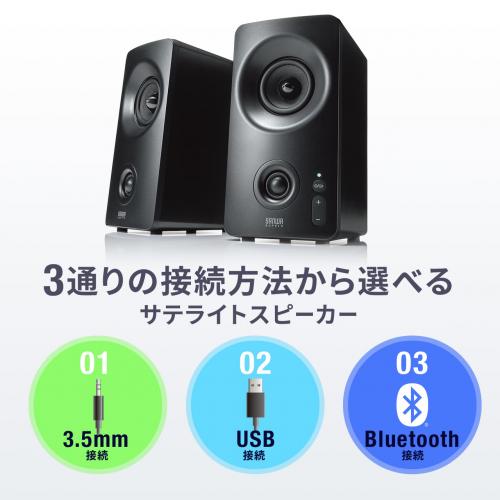 400-SP091 レビュー / Bluetooth対応 アンプ内蔵スピーカー USB接続