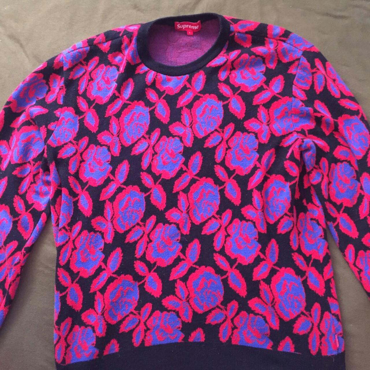 Supreme rose Sweater Fw12 | Depop