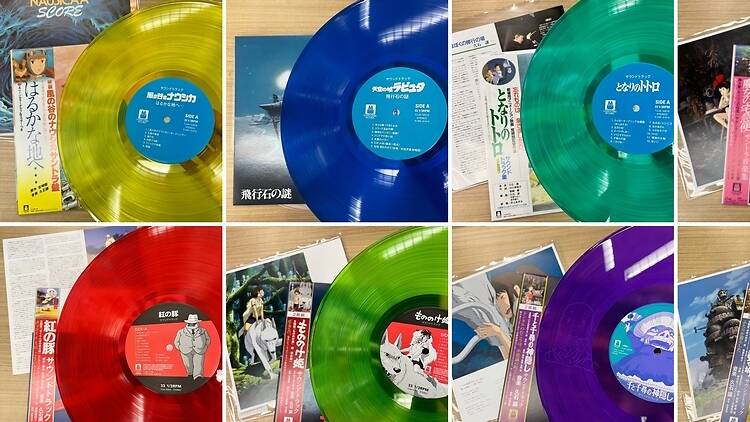 スタジオジブリのサウンドトラックがカラー盤レコードになって登場