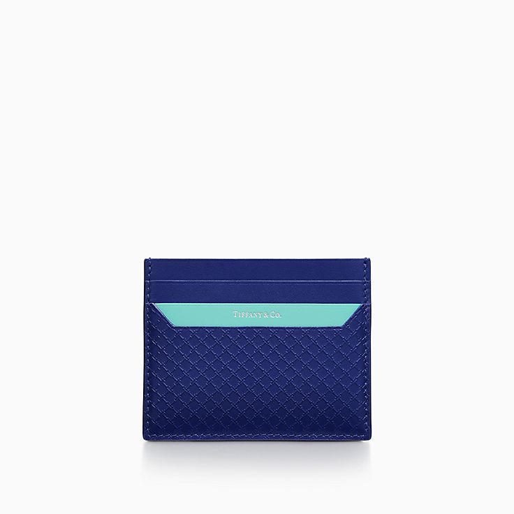 ティファニー T スクエア カード ケース ブラック レザー | Tiffany & Co.