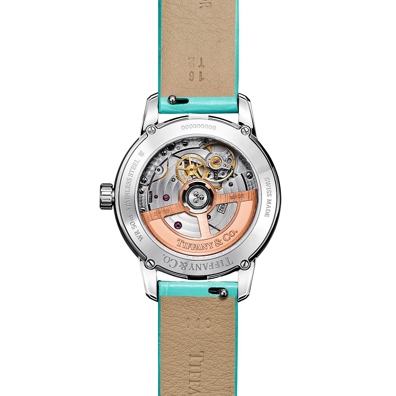 ティファニーアトラス34MM ムーンフェイズ メカニカルウォッチ