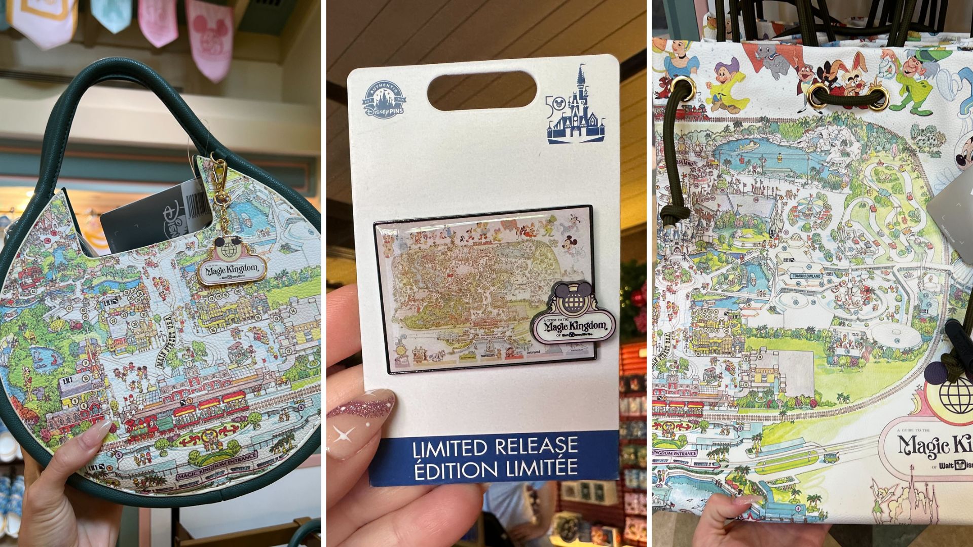 New Magic Kingdom Map Merchandise Joins the Walt Disney World 50th