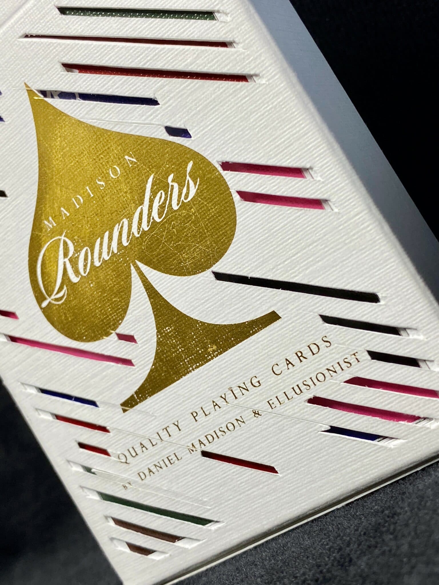 Daniel Madison Rounders GOLD carved playing cards by Victor de