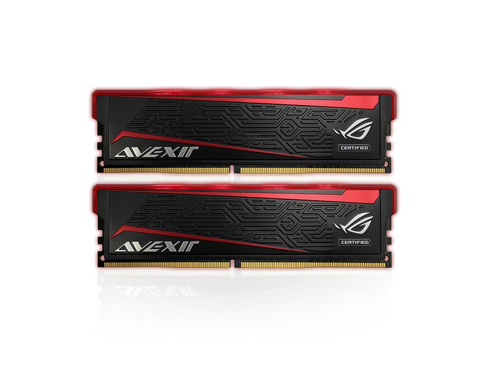 プラズマチューブやライトバーを搭載したASUS ROG認証メモリー「RED