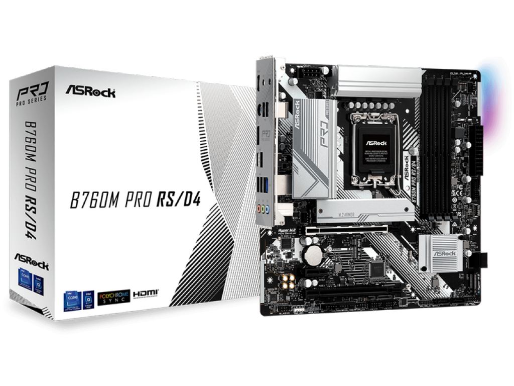 ASRock B760M Pro RS/D4 インテル 700シリーズ LGA1700対応 intel B760