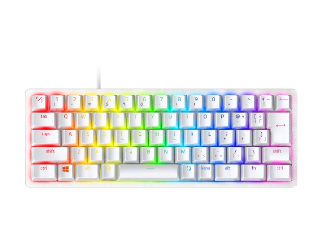 Razer Huntsman Mini JP Mercury White - Linear Huntsman 60% 小型の