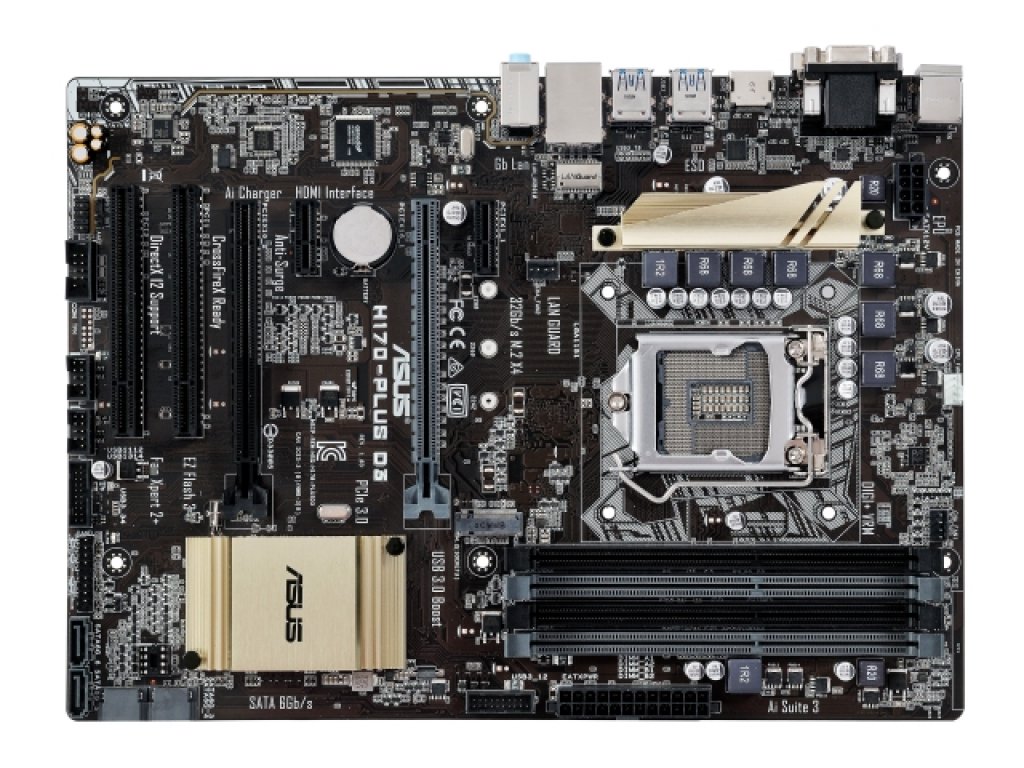 ASUS H170-PLUS D3 インテル 100シリーズ LGA1151対応 intel H170