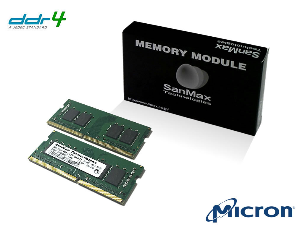 SanMax SMD4-S32G88M-32AA-D ノート用 DDR4-3200 32GB(16GBx2枚組