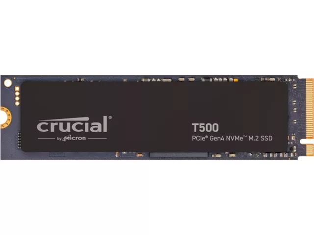 Crucial P510 2TB PCIe Gen5 NVMe 2280 M.2 SSD with heatsink P510
