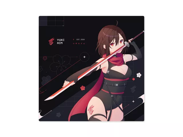 Yuki Aim Yuki Pad 2023 Katana Black Large Drop 1 Yuki Pad 2023