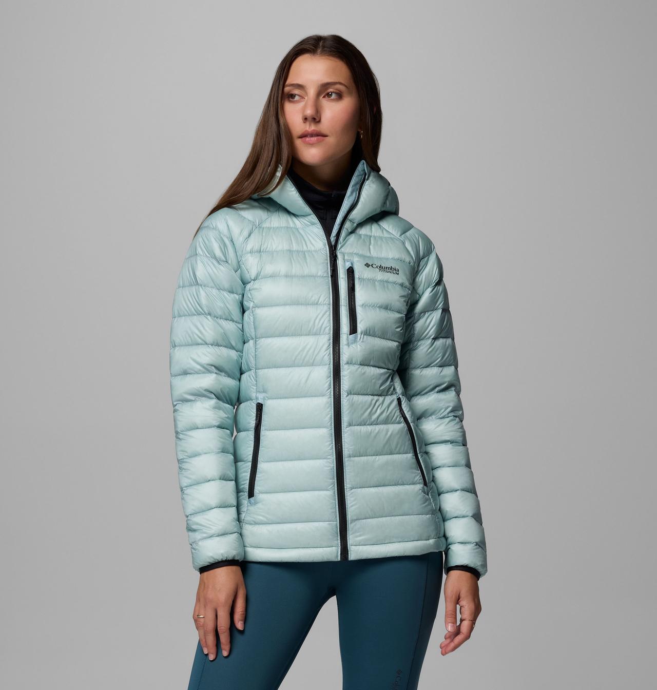 Women's Arctic Crest Down Hooded Jacket | Columbia