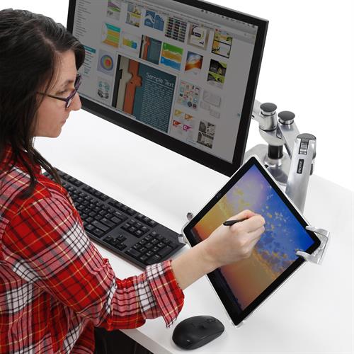 Tablet Holder for Monitor Arm | Convert Mount to Securely Hold Tablet