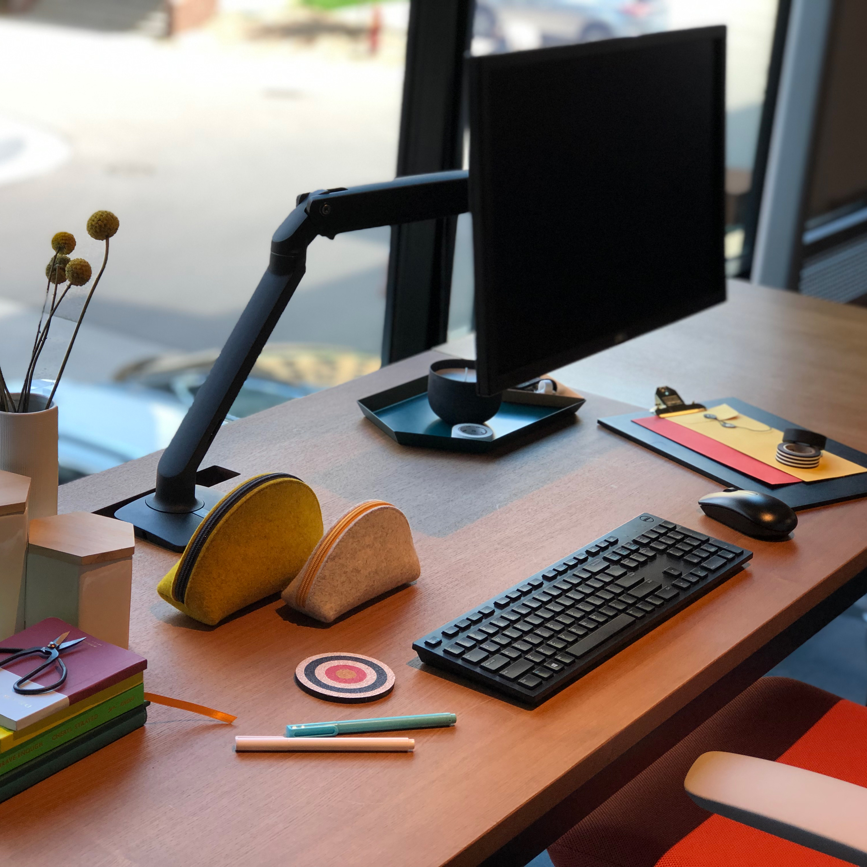 Desk Mounted Monitor Arm | Sleek Design and Solid Construction