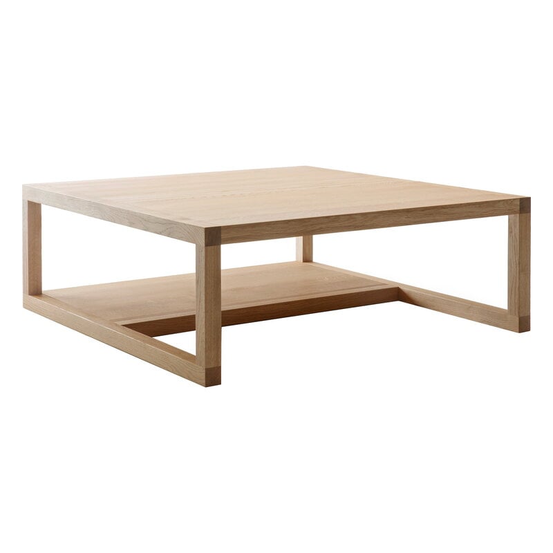 Nikari Frame Low 3/4 coffee table, oiled oak | Finnish Design Shop