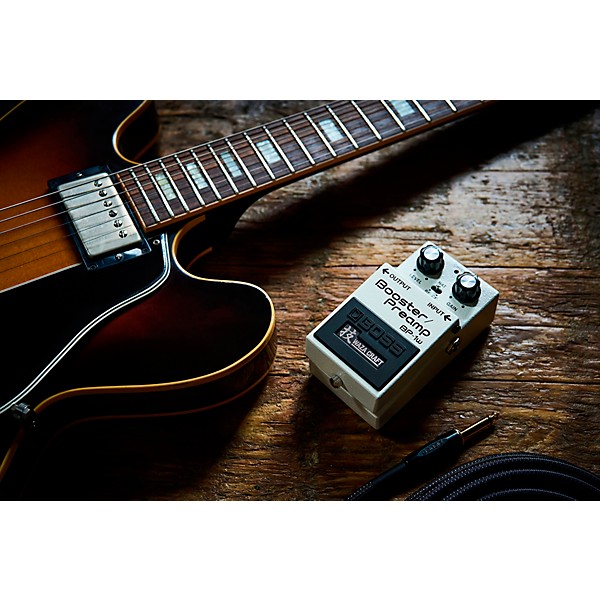 BOSS BP-1W Waza Craft Booster/Preamp Effects Pedal White | Guitar