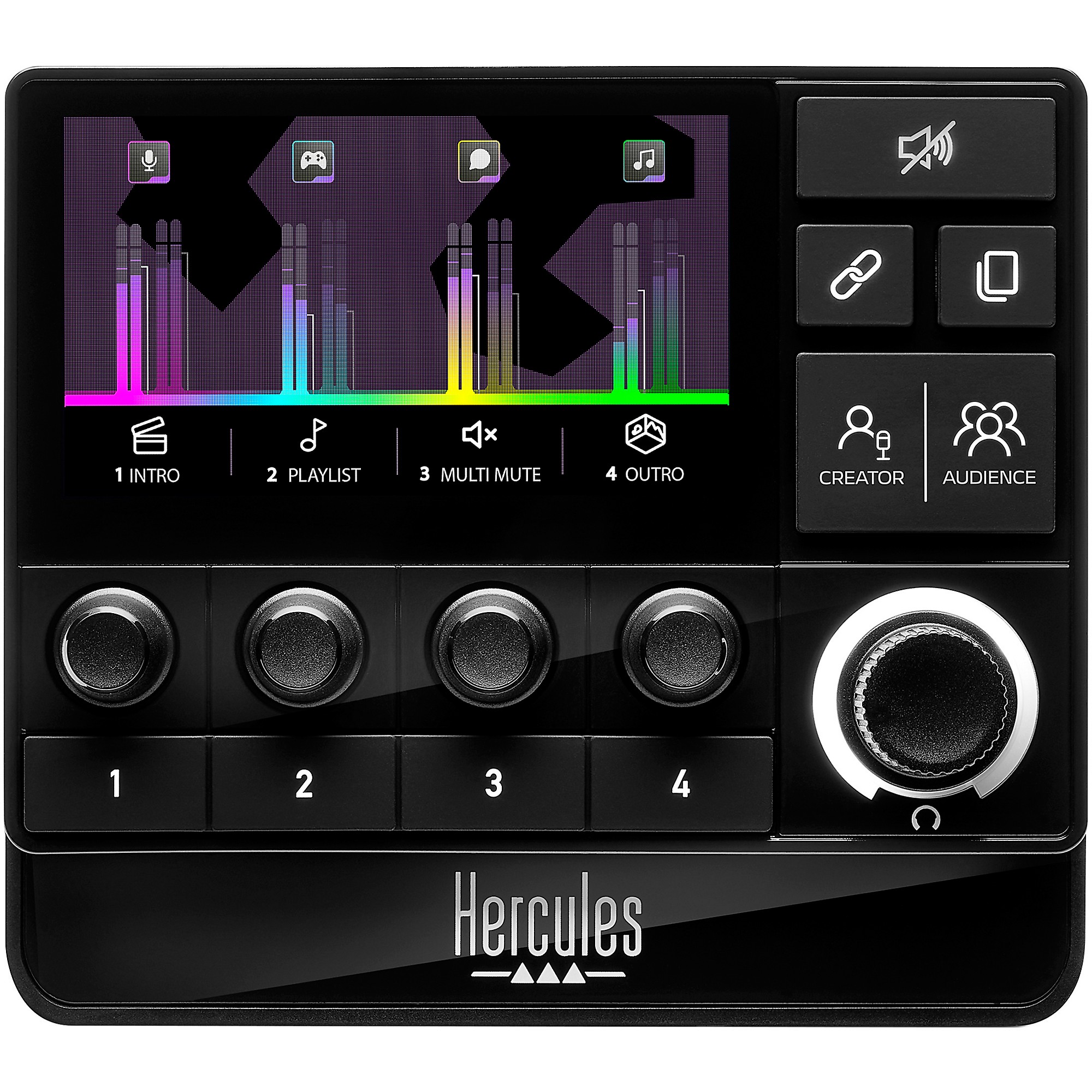 Hercules DJ Stream 200 XLR Customizable 8-Track Audio Mixer for