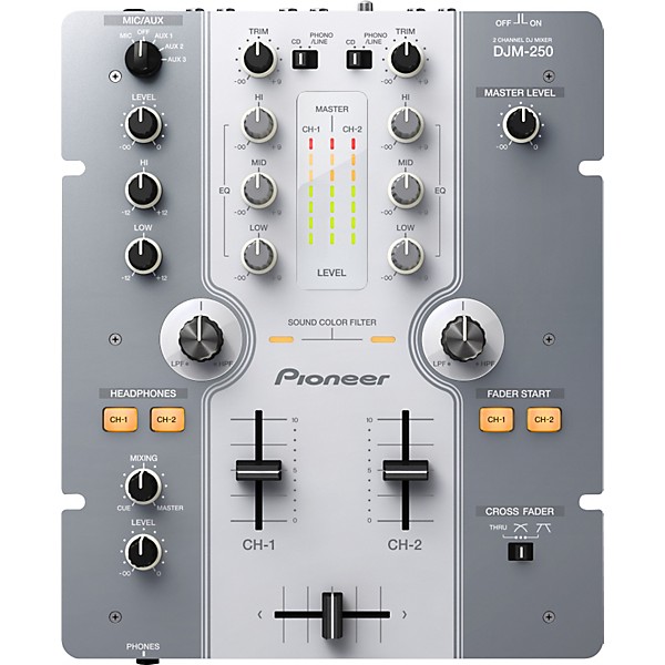 Pioneer DJ DJM-250 Compact DJ Mixer White | Guitar Center