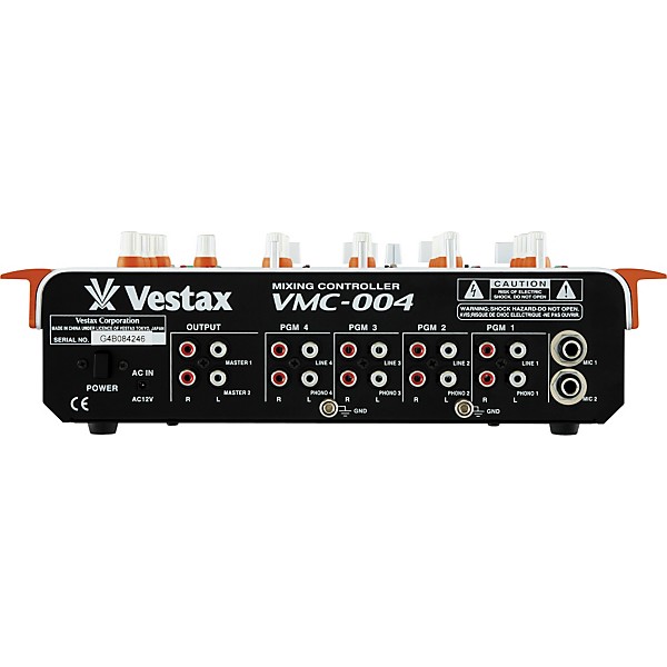 Restock Vestax VMC-004XL 4-Channel DJ Mixer White | Guitar Center