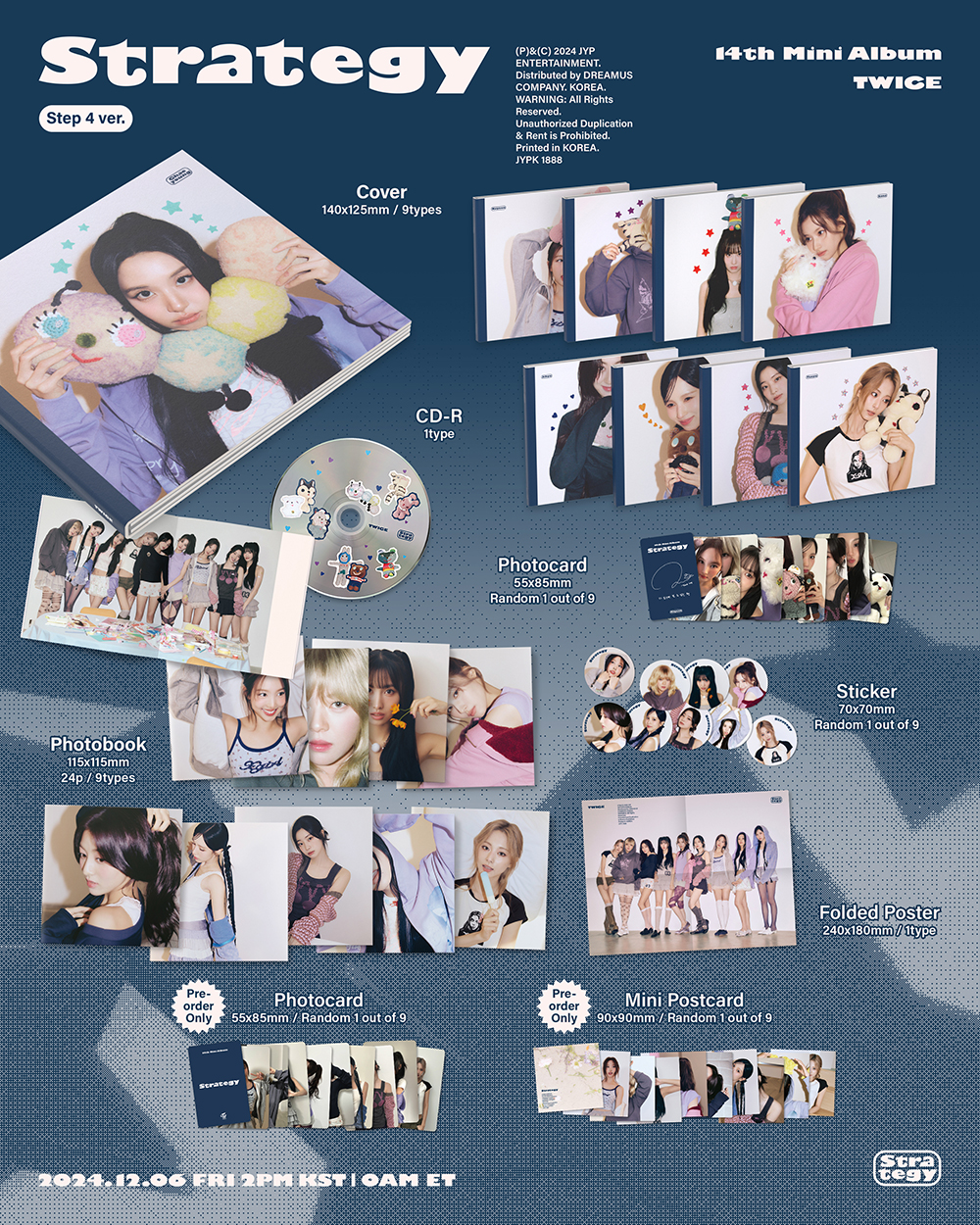 jp.ktown4u.com : TWICE - ミニアルバム14集 [STRATEGY] (Step4 Ver