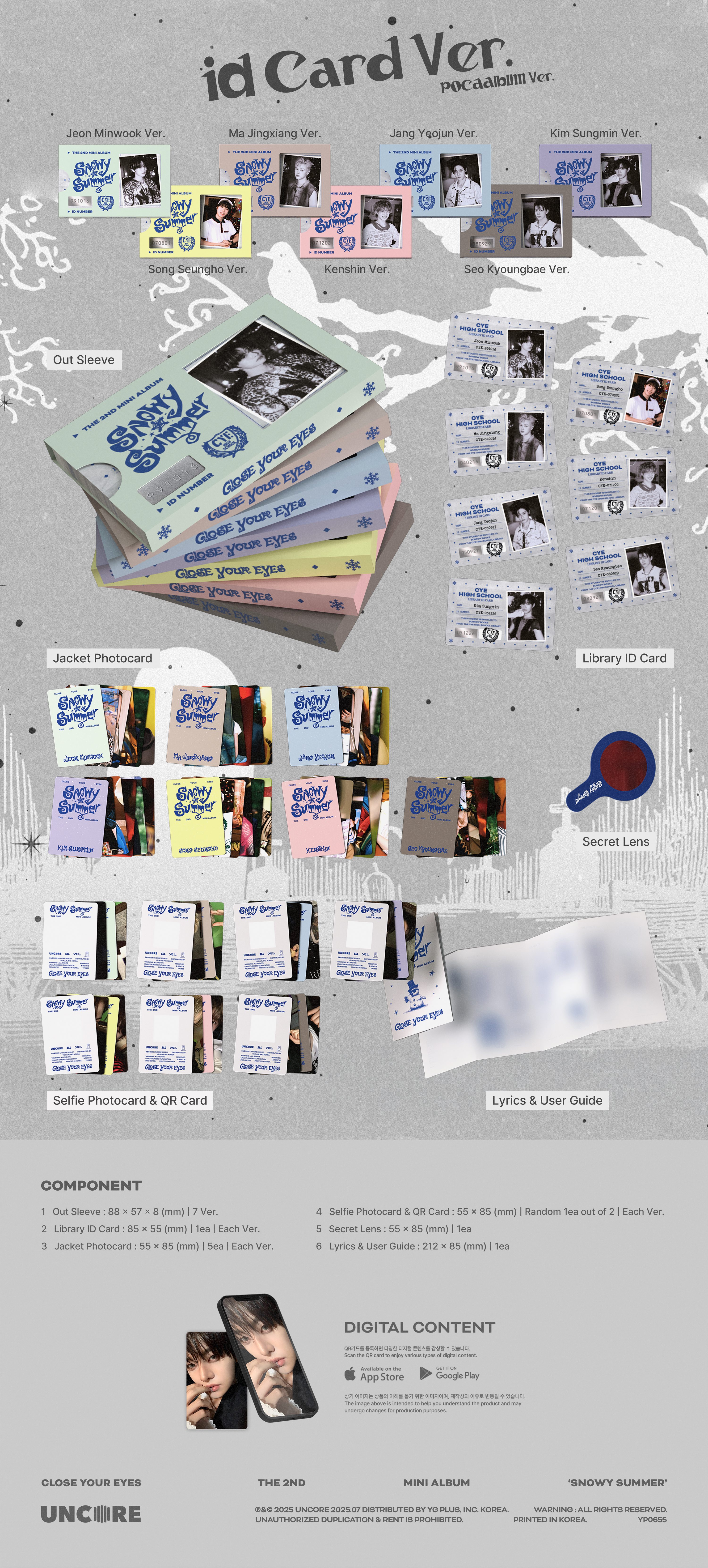 jp.ktown4u.com : CLOSE YOUR EYES - ミニアルバム2集 'Snowy Summer