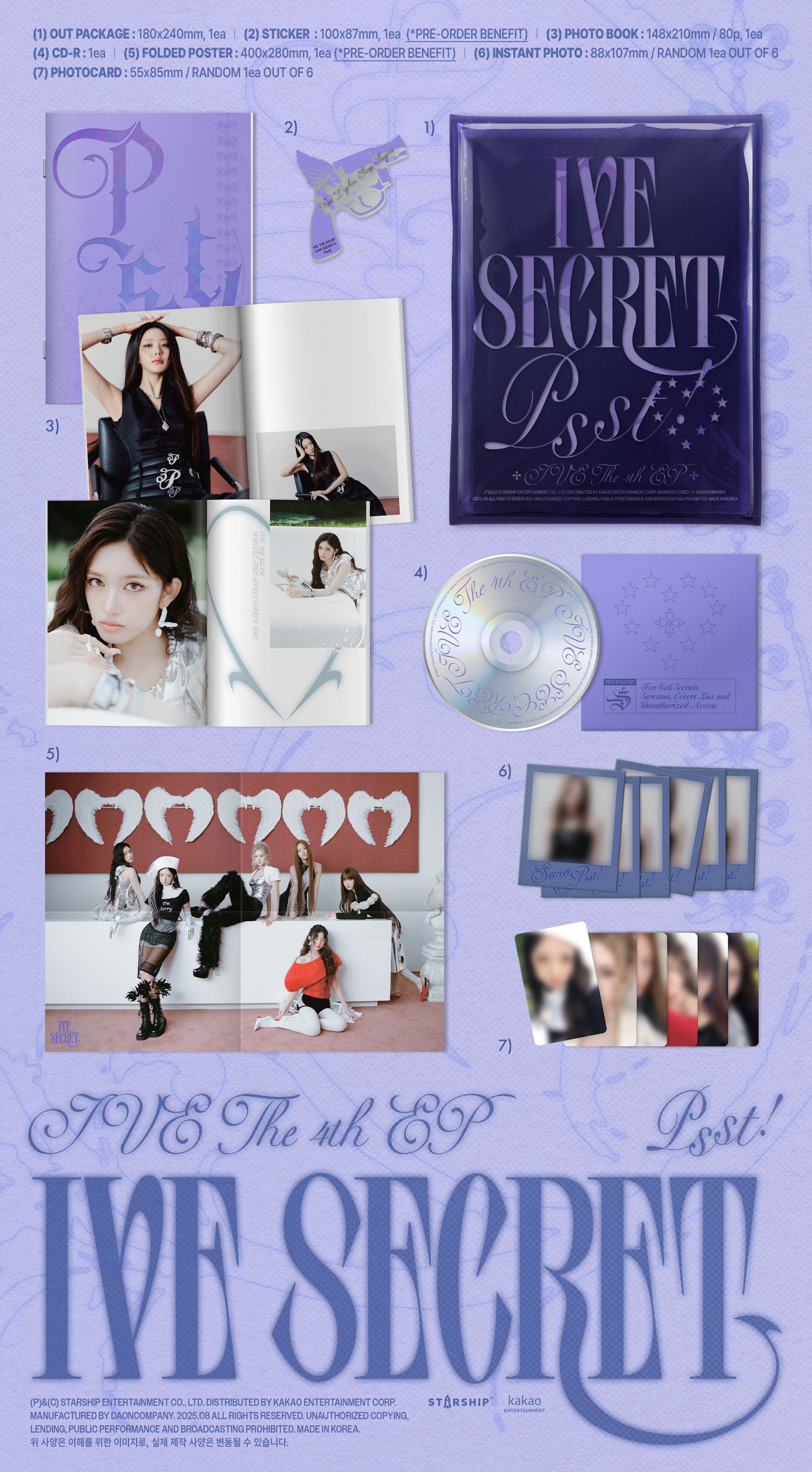 jp.ktown4u.com : [4CD セット] IVE - ミニアルバム4集 [IVE SECRET