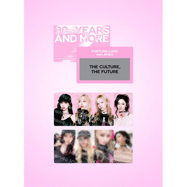 jp.ktown4u.com : aespa - [SMTOWN LIVE 2025] FORTUNE SCRATCH CARD SET