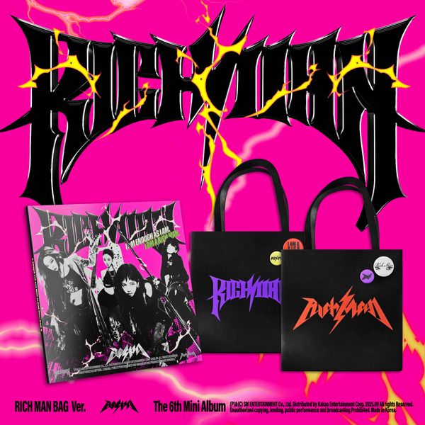 jp.ktown4u.com : aespa - ミニアルバム6集 [Rich Man] (RICH MAN BAG
