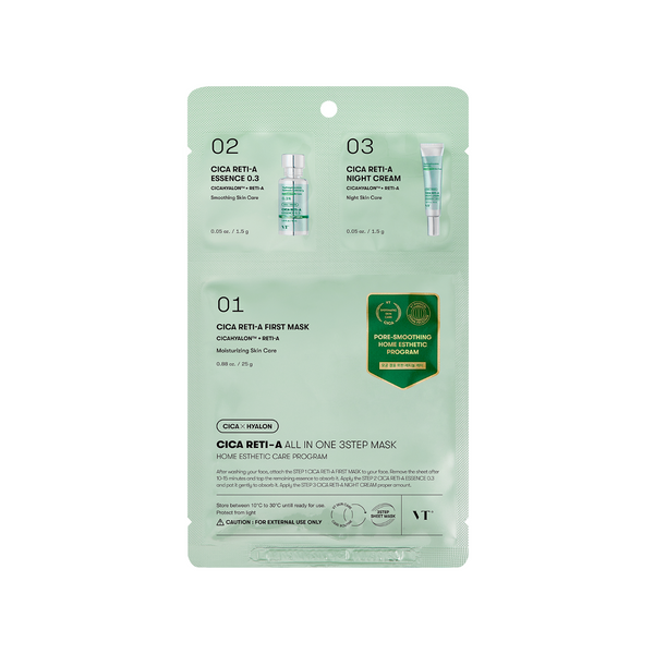 jp.ktown4u.com : [VT COSMETICS] VT CICA RETI-A ALL IN ONE 3STEP MASK