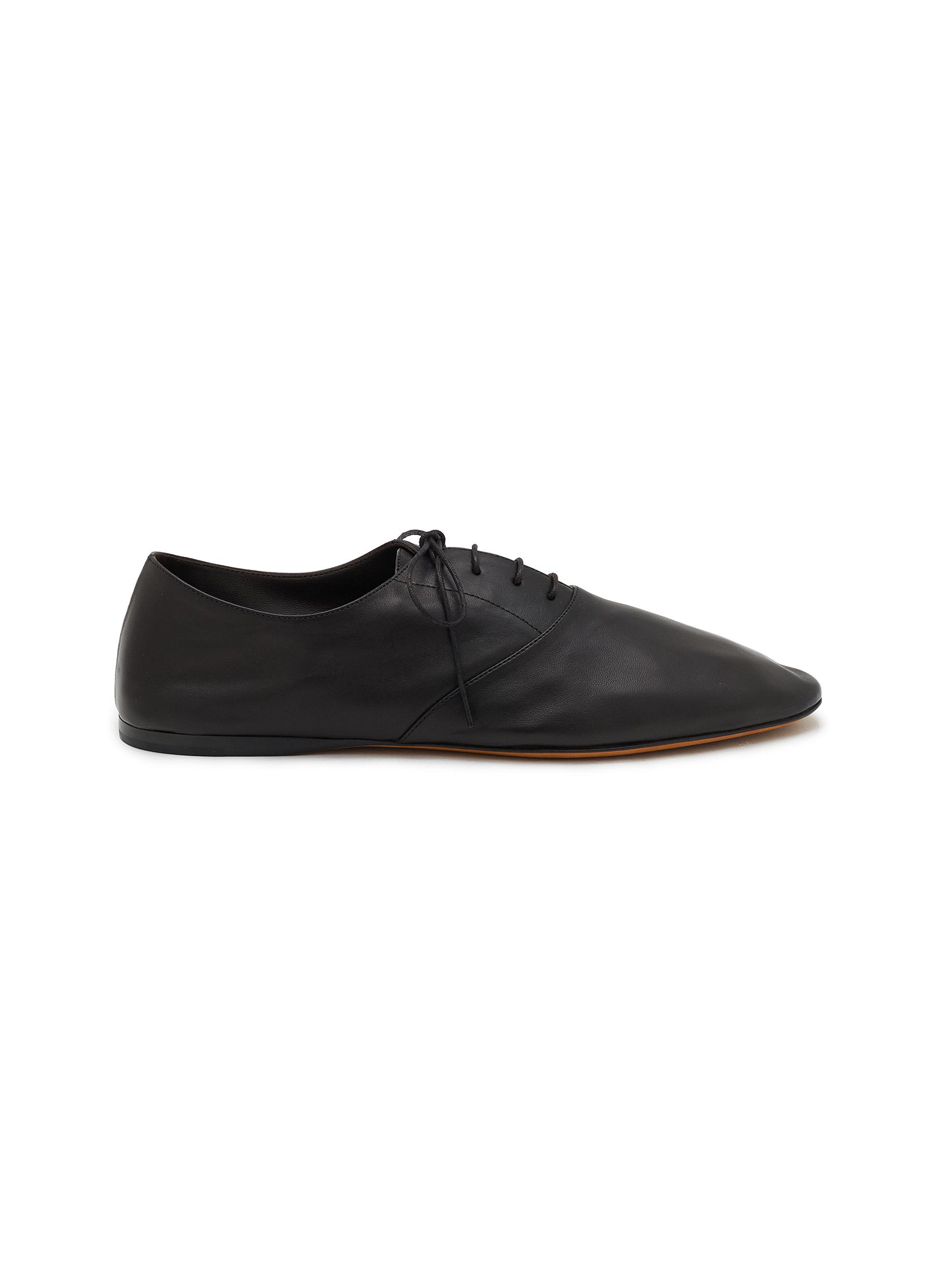 THE ROW | Awar Lace Up Leather Derby Shoes | Women | Lane Crawford