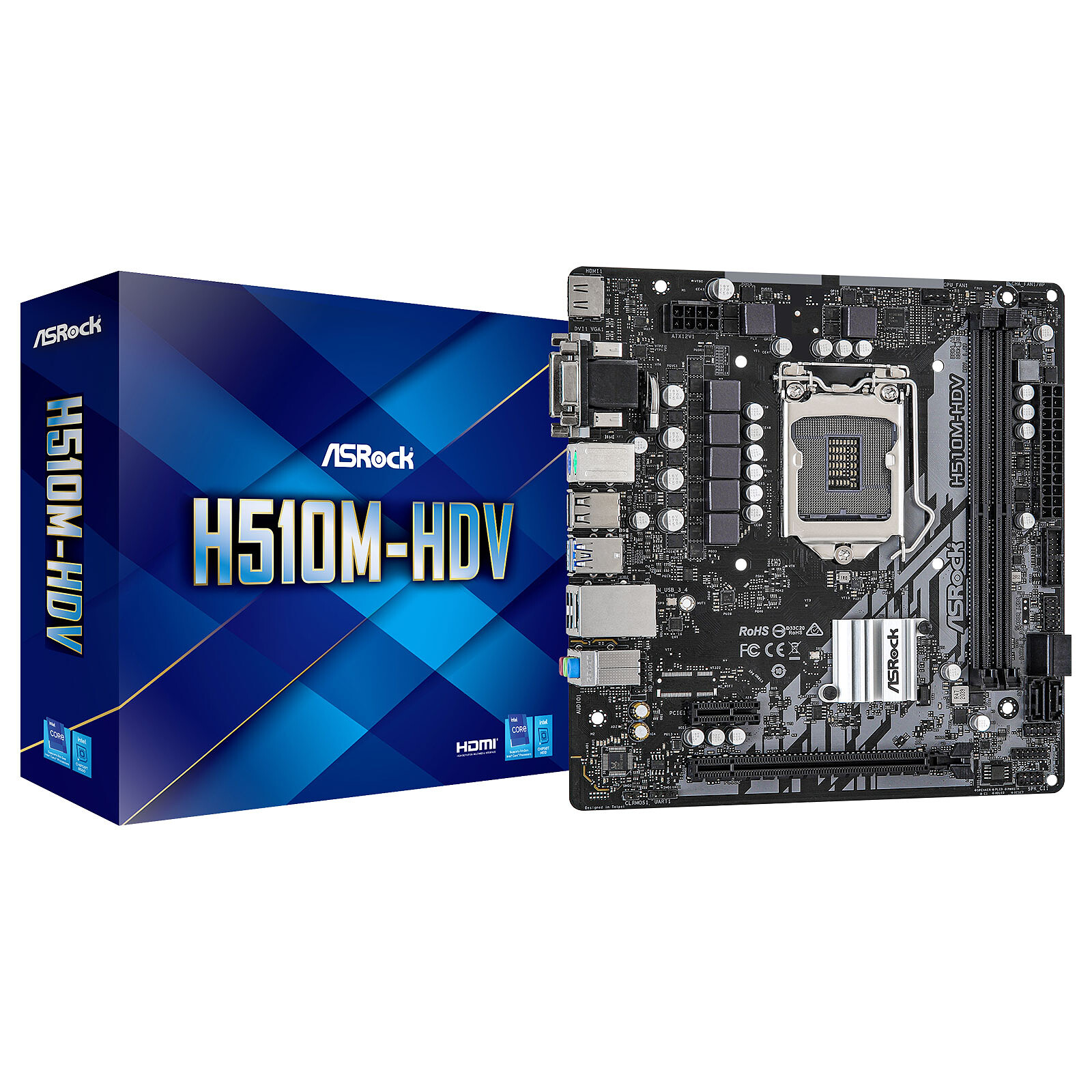 ASRock H510M-HDV - Motherboard - LDLC | Holy Moley