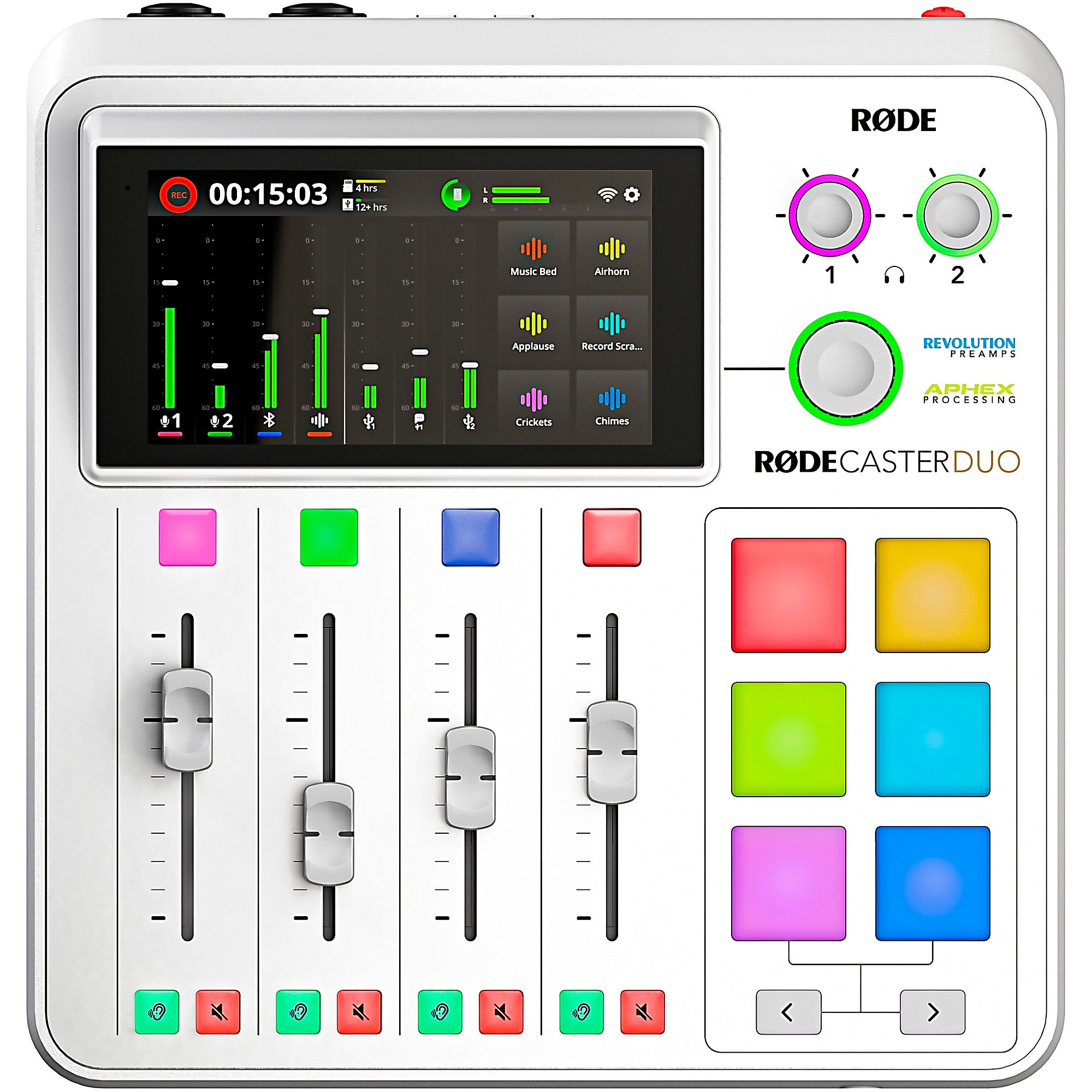 RODE RodeCaster Duo Streaming Mixer - White | Music & Arts