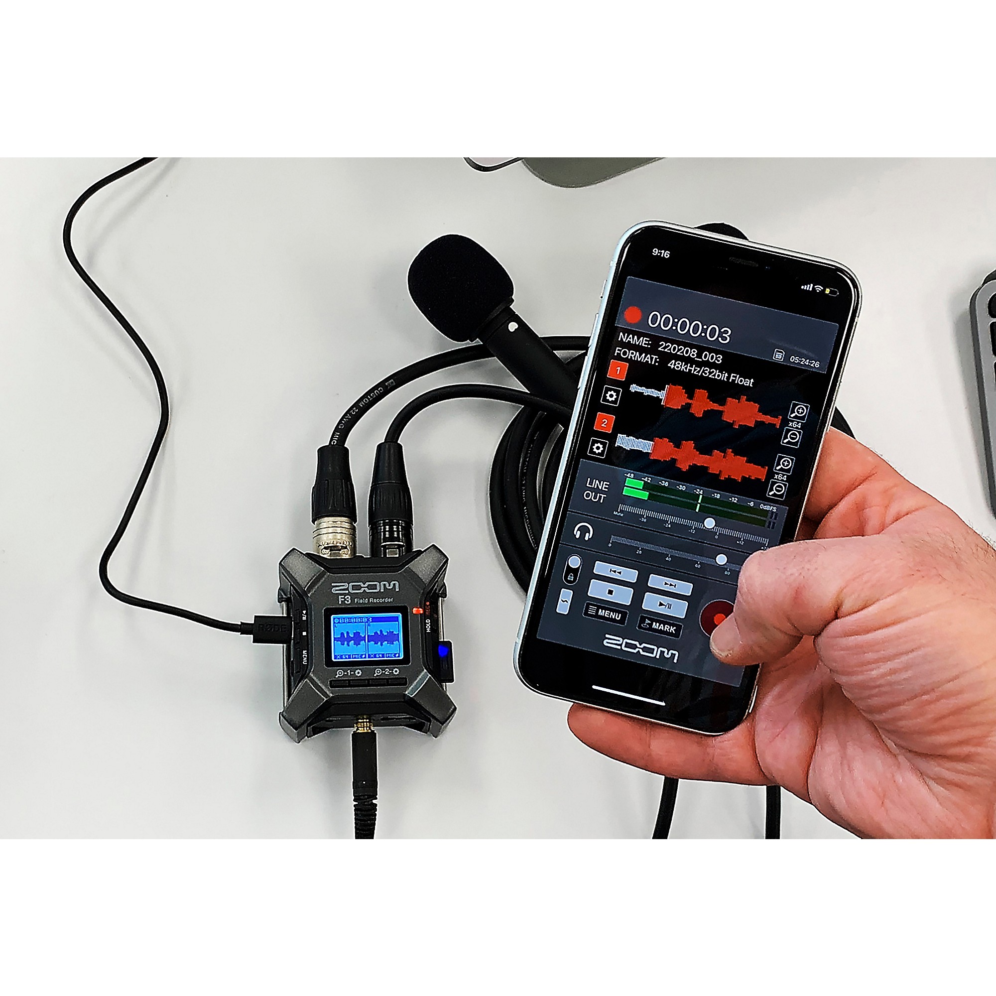 Zoom F3 MultiTrack Field Recorder | Music & Arts