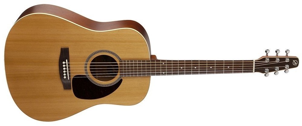 Seagull S6 Cedar Gloss Top Acoustic Guitar, Natural - 623501039906