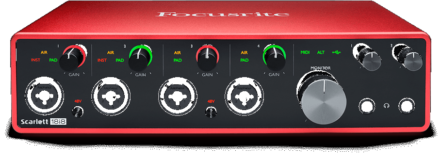 Focusrite Scarlett 18i8 18-In, 8-Out USB Audio Interface