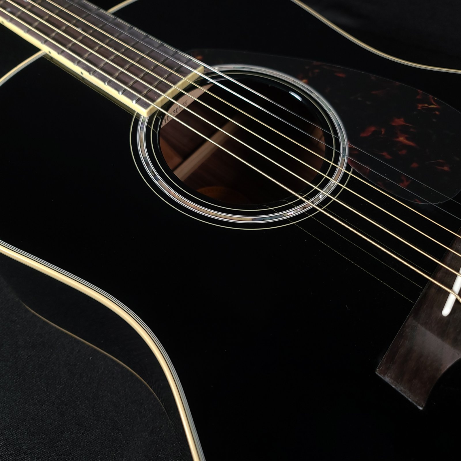 Yamaha LL6 ARE Black Electric Acoustic Guitar - 086792984964