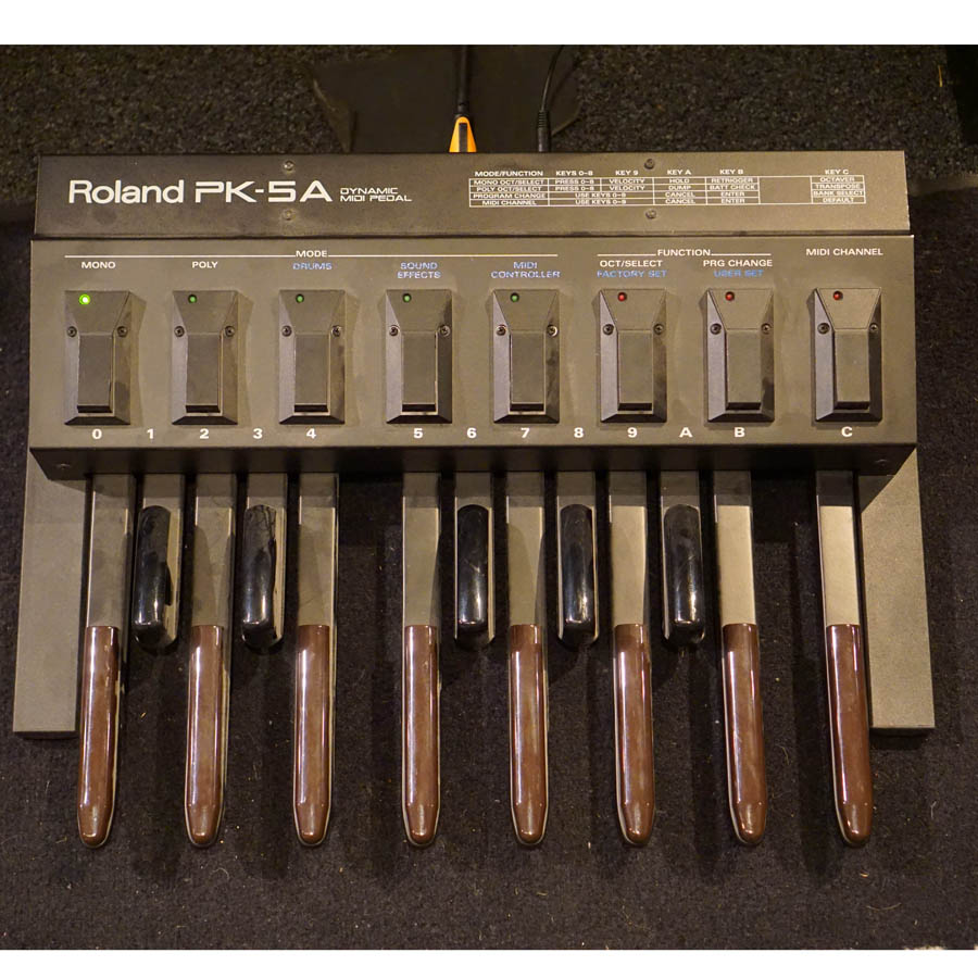 Roland PK-5A Dynamic MIDI Pedal Controller - Used
