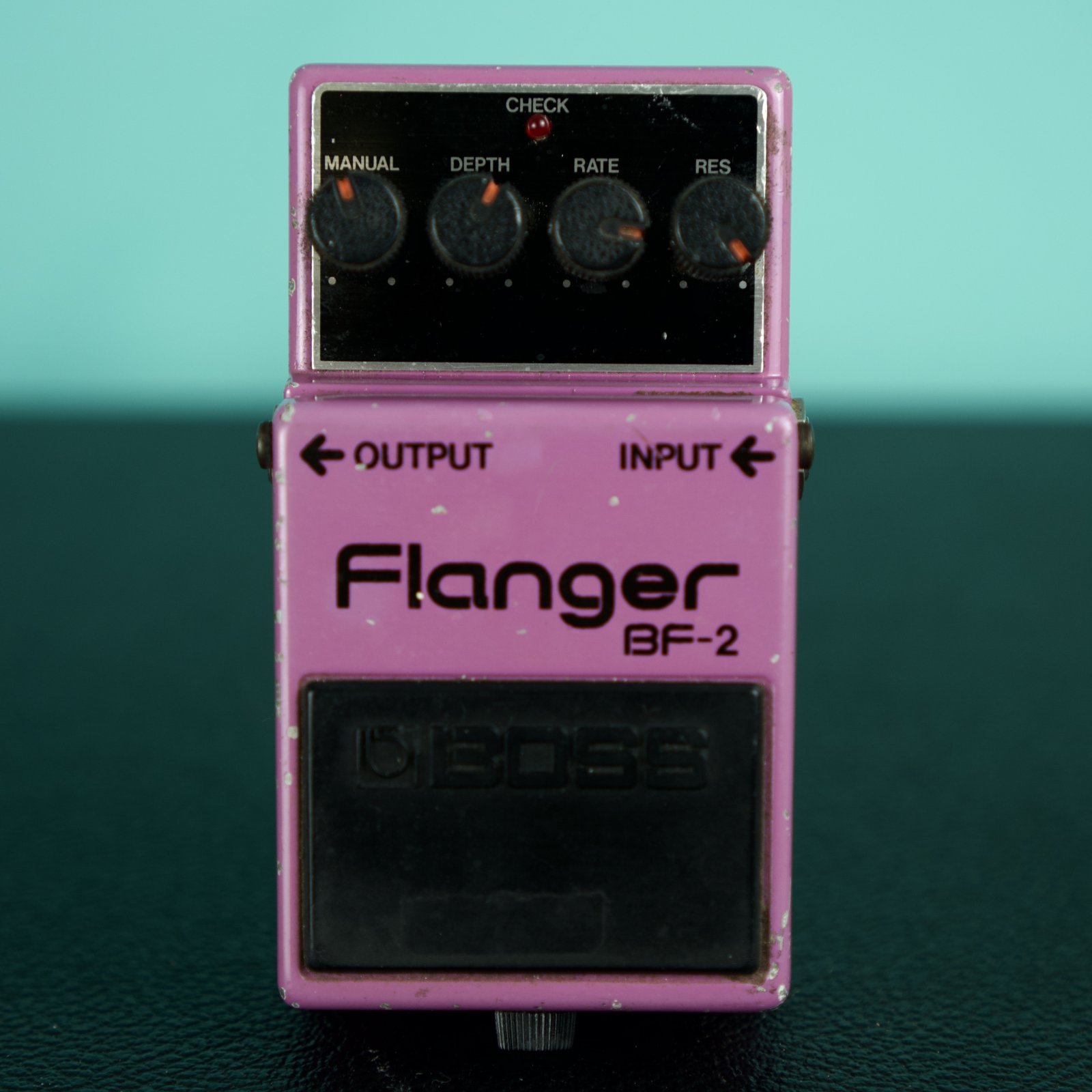 BOSS BF-2 Flanger 日本製 BF-2 BOSS 日本製 (Green 1984-1990 銀ねじ