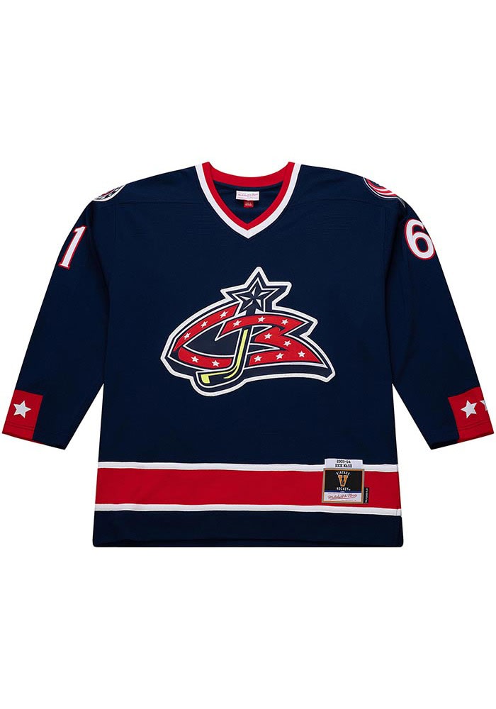 Mitchell and Ness Rick Nash Columbus Blue Jackets Mens NAVY