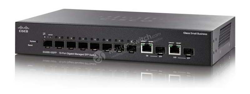 Cisco SG300-10SFP Switch 8x Gigabit SFP + 2x Combo Ports