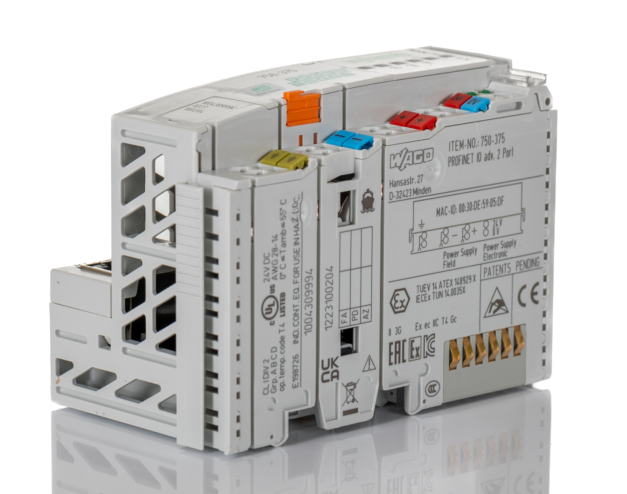 WAGO PLC (CPUユニット) 750-375 WAGO-I/O-SYSTEM 750-PROFINET IO用 | RS