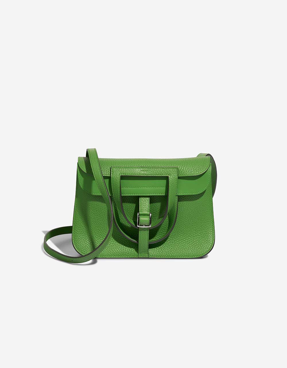 Hermès Halzan 25 Taurillon Clémence Vert Yucca | SACLÀB