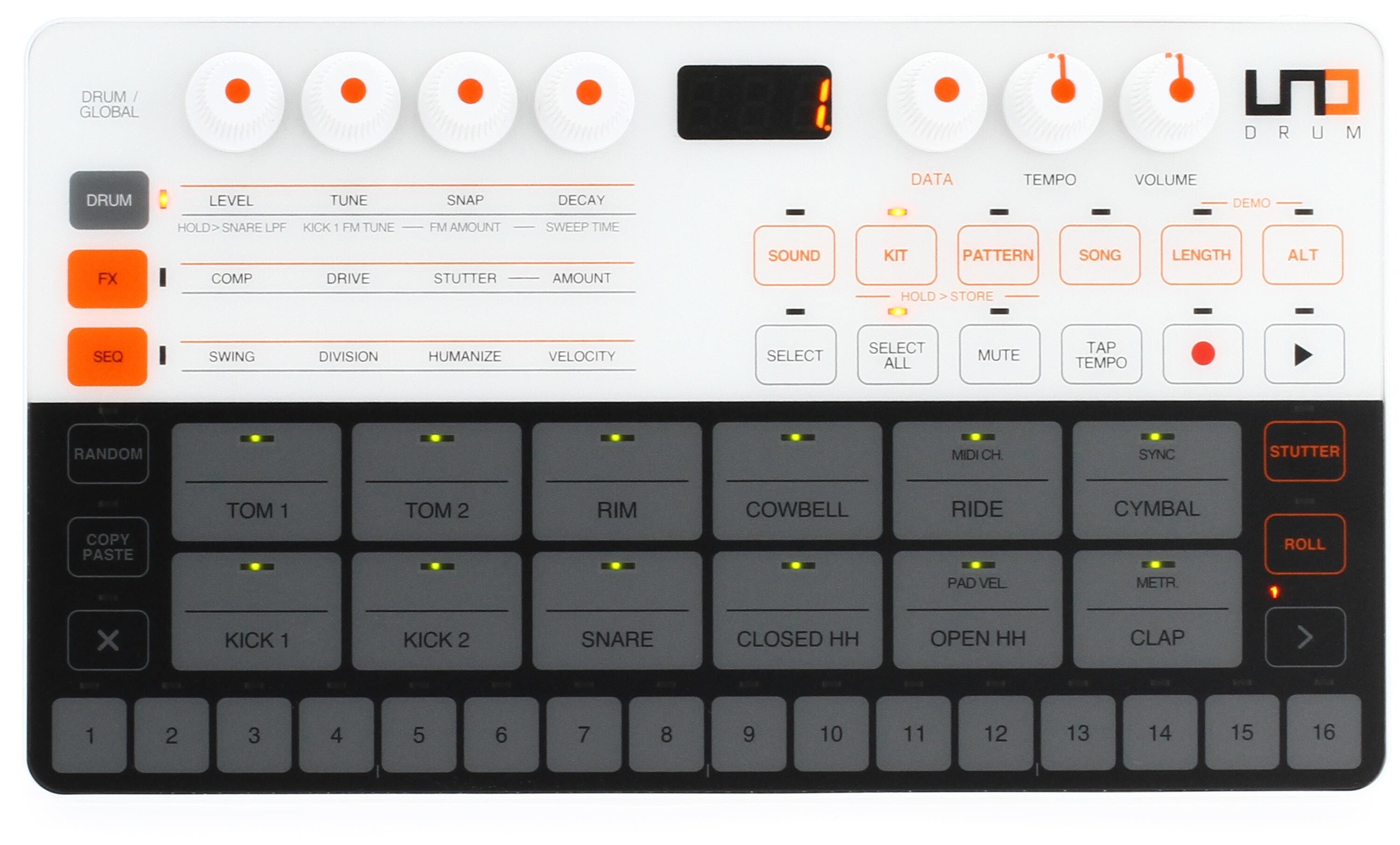 UNO IK DRUM MACHINEドラムマシン・リズムマシン・DAW・DTR IK