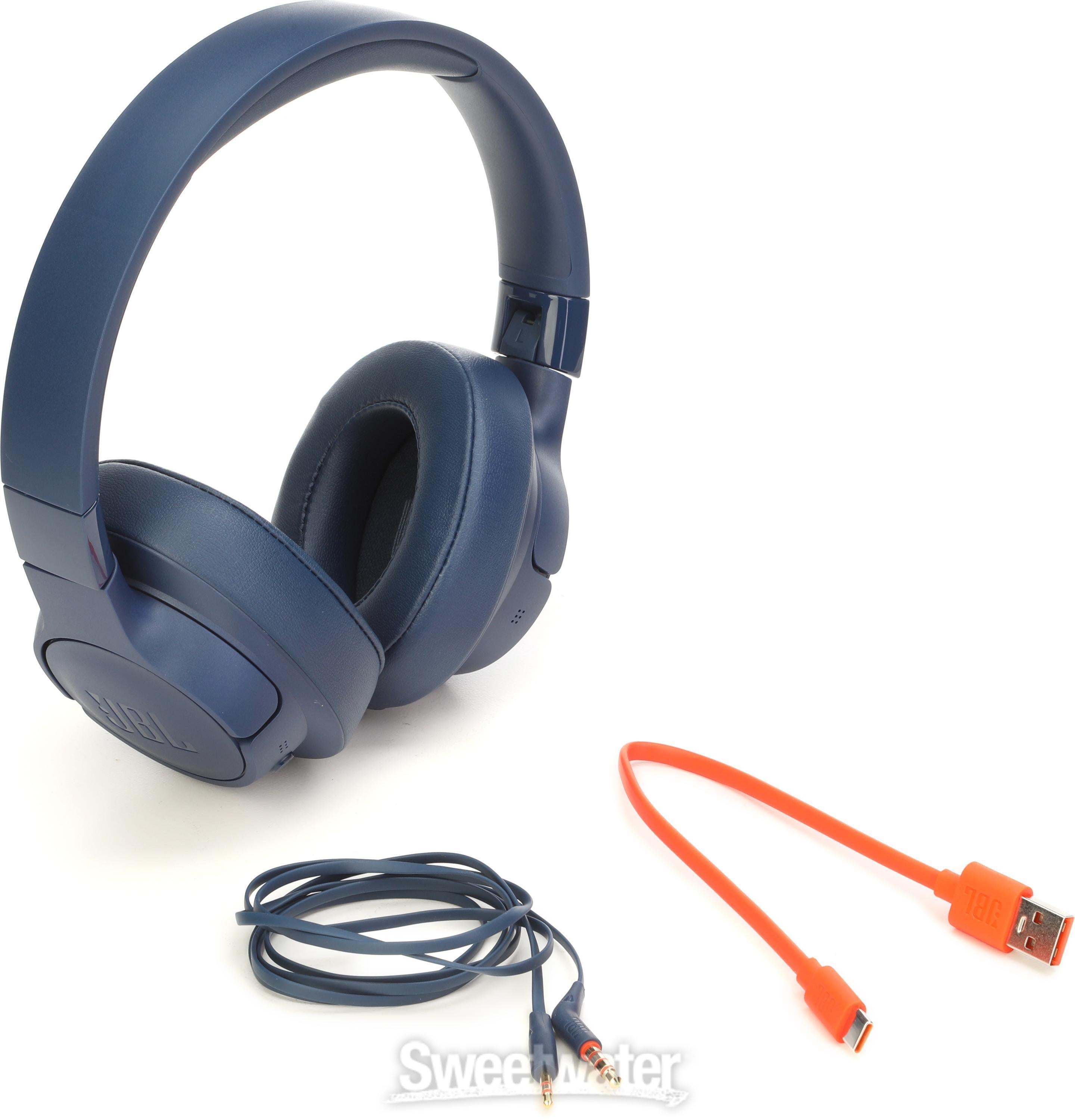 JBL Tune 770NC Wireless Headphones with Bluetooth- Blue | Sweetwater