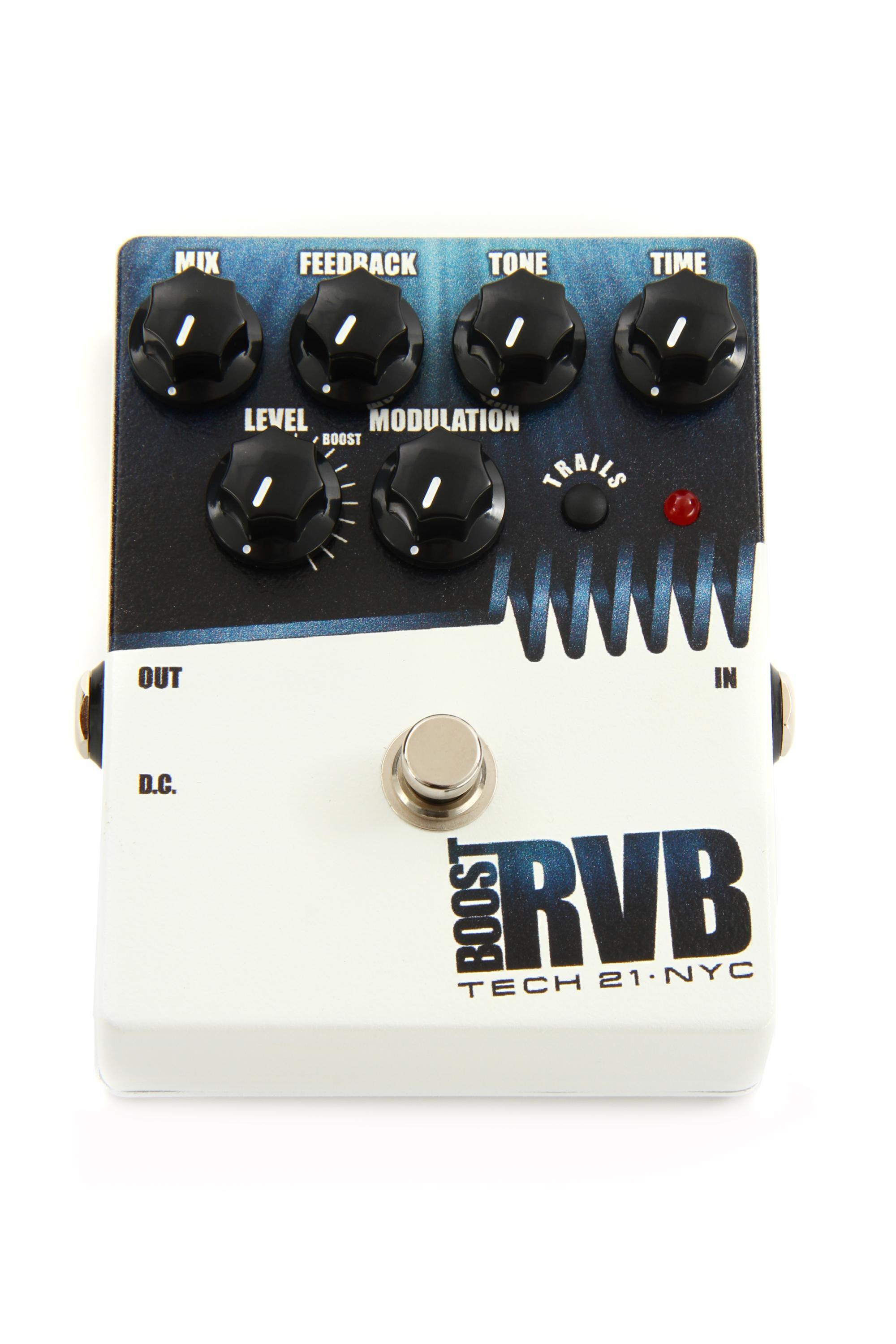 Tech 21 Boost R.V.B. Reverb Pedal with Boost | Sweetwater