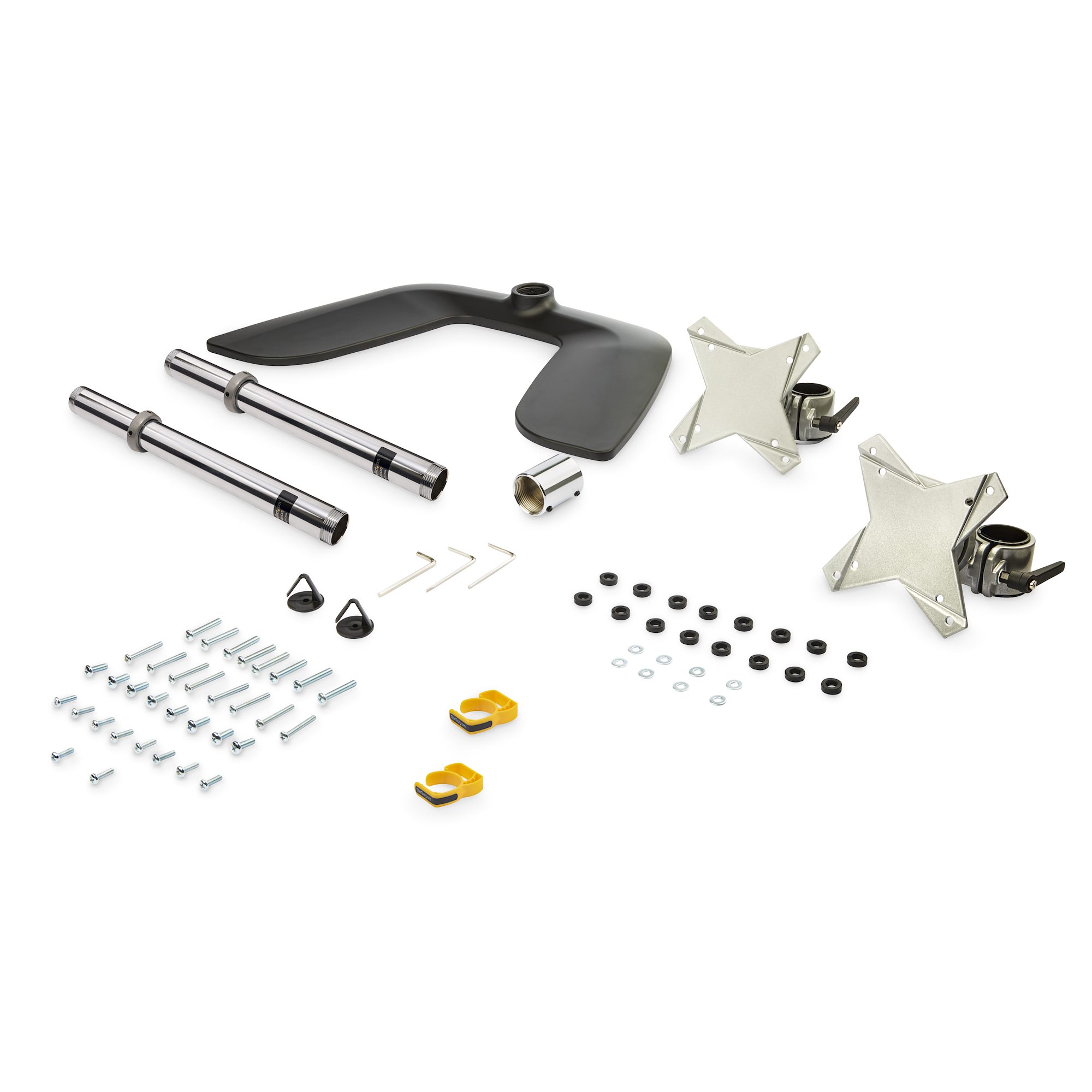 モニタースタンド／置き型／2画面（上下）／最大27インチまたは34